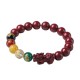  Vermilion Pixiu Five-Way Caishen (Wealth God) Lucky Bead Bracelet