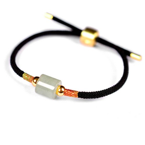 Aventurine attracts prosperity and the red string enhances confidence and positive energy