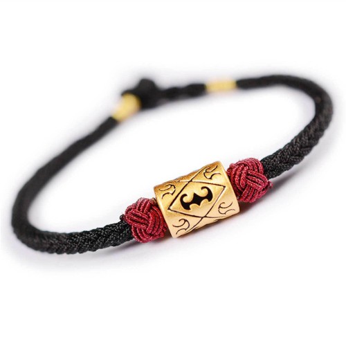 The red string provides good luck and protection against negative energy The red string provides good luck and protection against negative energy
