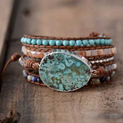 Blue Earth Jasper provides grounding, protection, and emotional stability