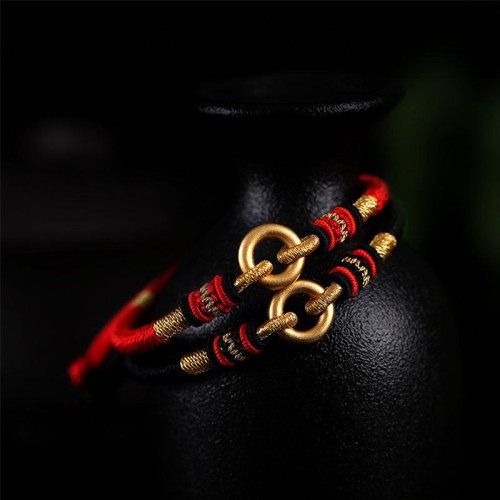 Dragon knots provide protection, while the bracelet symbolizes friendship and good fortune Dragon knots provide protection, while the bracelet symbolizes friendship and good fortune