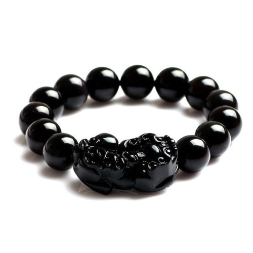 Black Obsidian shields against negativity, while Pixiu attracts wealth and success Black Obsidian shields against negativity, while Pixiu attracts wealth and success