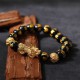 Black Obsidian protects, and Pixiu attracts wealth, prosperity, and good fortune Black Obsidian protects, and Pixiu attracts wealth, prosperity, and good fortune