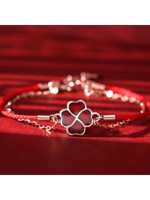 The four-leaf clover symbolizes luck and brings blessings, positivity, and fortune