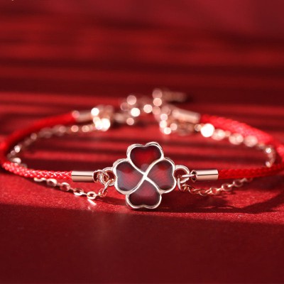 The four-leaf clover symbolizes luck and brings blessings, positivity, and fortune