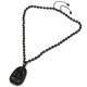 Black Obsidian Buddha Necklace for Protection - Negative Energy Blocking & Mental Clarity Black Obsidian Buddha Necklace for Protection - Negative Energy Blocking & Mental Clarity