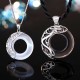 Obsidian Dragon and Opal Phoenix Couple Protection Necklace - Marriage Harmony & Home Safety