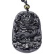 Obsidian Dragon Success Necklace - Career Breakthrough & Authority Ascension