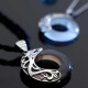 Obsidian Dragon and Opal Phoenix Couple Protection Necklace - Marriage Harmony & Home Safety