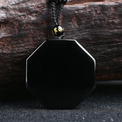 Yin and Yang Black Obsidian Positivity Necklace - Life Balance & Confidence Boost Yin and Yang Black Obsidian Positivity Necklace - Life Balance & Confidence Boost