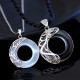 Obsidian Dragon and Opal Phoenix Couple Protection Necklace - Marriage Harmony & Home Safety