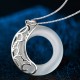 Obsidian Dragon and Opal Phoenix Couple Protection Necklace - Marriage Harmony & Home Safety