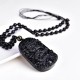 Obsidian Dragon Success Necklace - Career Breakthrough & Authority Ascension