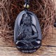Black Obsidian Buddha Necklace for Protection - Negative Energy Blocking & Mental Clarity Black Obsidian Buddha Necklace for Protection - Negative Energy Blocking & Mental Clarity