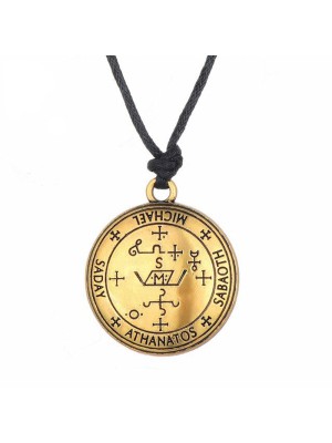 Archangel Michael Sigil Amulet Pendant - Divine Justice & Victory Shield