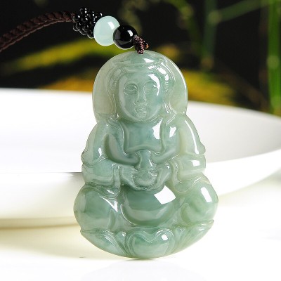 Healing Buddha Jade Necklace - Longevity & Wisdom Enlightenment