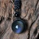 Rainbow Eye Obsidian Sphere Pendant Necklace - Psychic Protection & Emotional Stability Rainbow Eye Obsidian Sphere Pendant Necklace - Psychic Protection & Emotional Stability