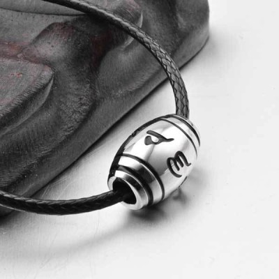 Tibetan Buddhist Mantra Pendant Necklace - Spiritual Guidance & Mental Peace
