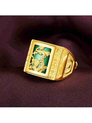 Agate Dragon Ring - For Abundance & Protection