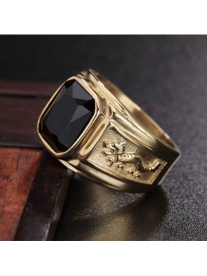 Natural Stones Lucky Dragon Ring