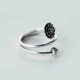 Silver Triple Wrap Lotus Ring