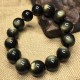 Natural Black Gold Obsidian Double Eye Couple Bracelets Natural Black Gold Obsidian Double Eye Couple Bracelets