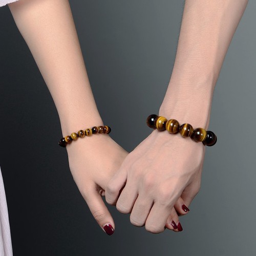 Natural Yellow Tiger's Eye Bracelet 8-20mm Natural Yellow Tiger's Eye Bracelet 8-20mm