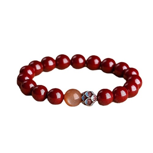 Purifying Heart Lotus Cinnabar Bracelet Purifying Heart Lotus Cinnabar Bracelet