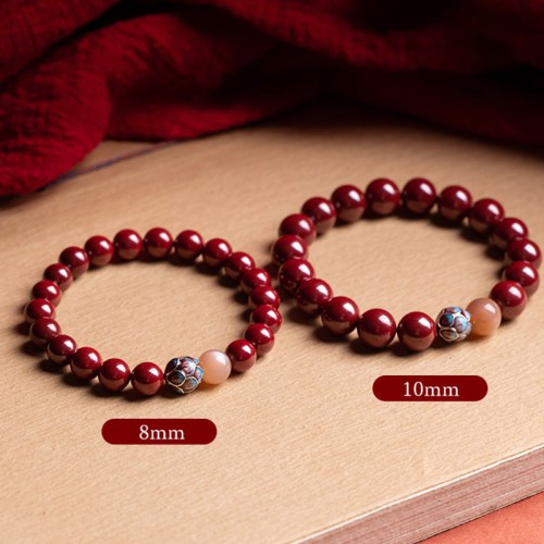 Purifying Heart Lotus Cinnabar Bracelet Purifying Heart Lotus Cinnabar Bracelet