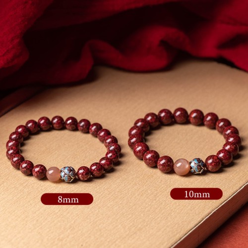 Purifying Heart Lotus Cinnabar Bracelet Purifying Heart Lotus Cinnabar Bracelet