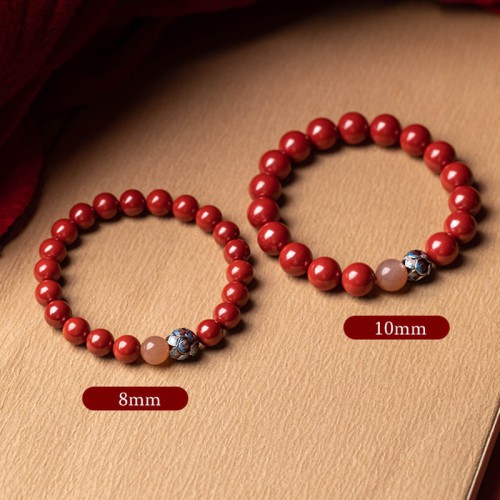 Purifying Heart Lotus Cinnabar Bracelet Purifying Heart Lotus Cinnabar Bracelet