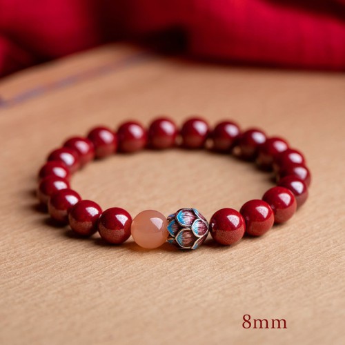 Purifying Heart Lotus Cinnabar Bracelet Purifying Heart Lotus Cinnabar Bracelet